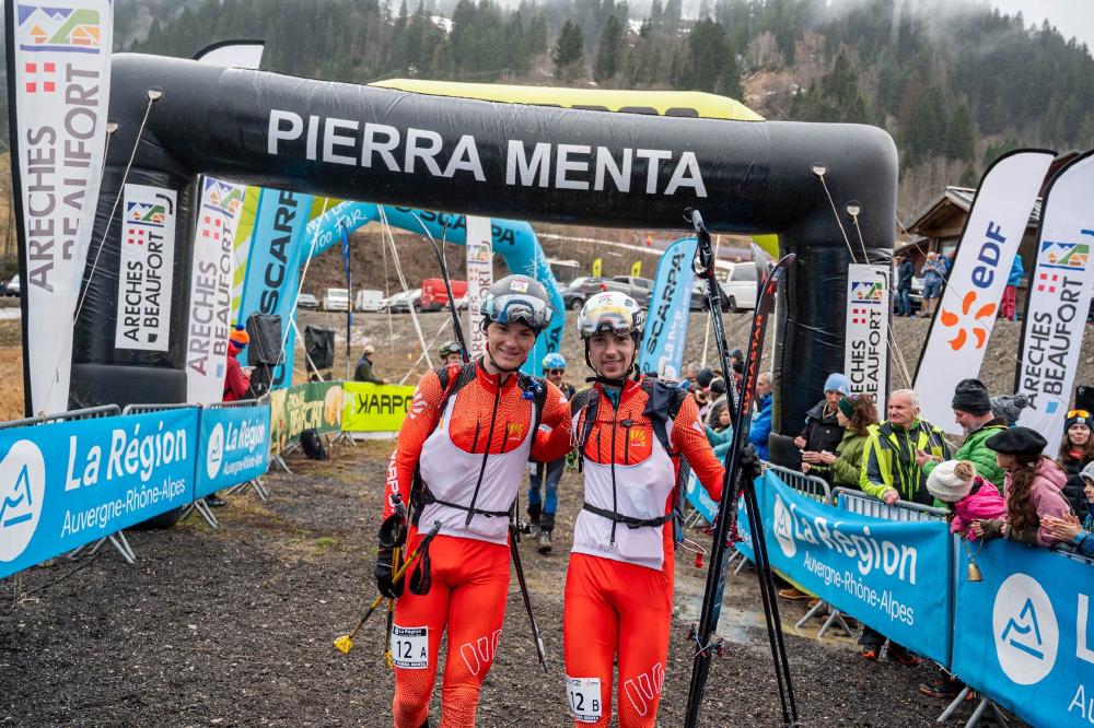 Antoine et son coéquipier - Pierra menta ©Skimostats