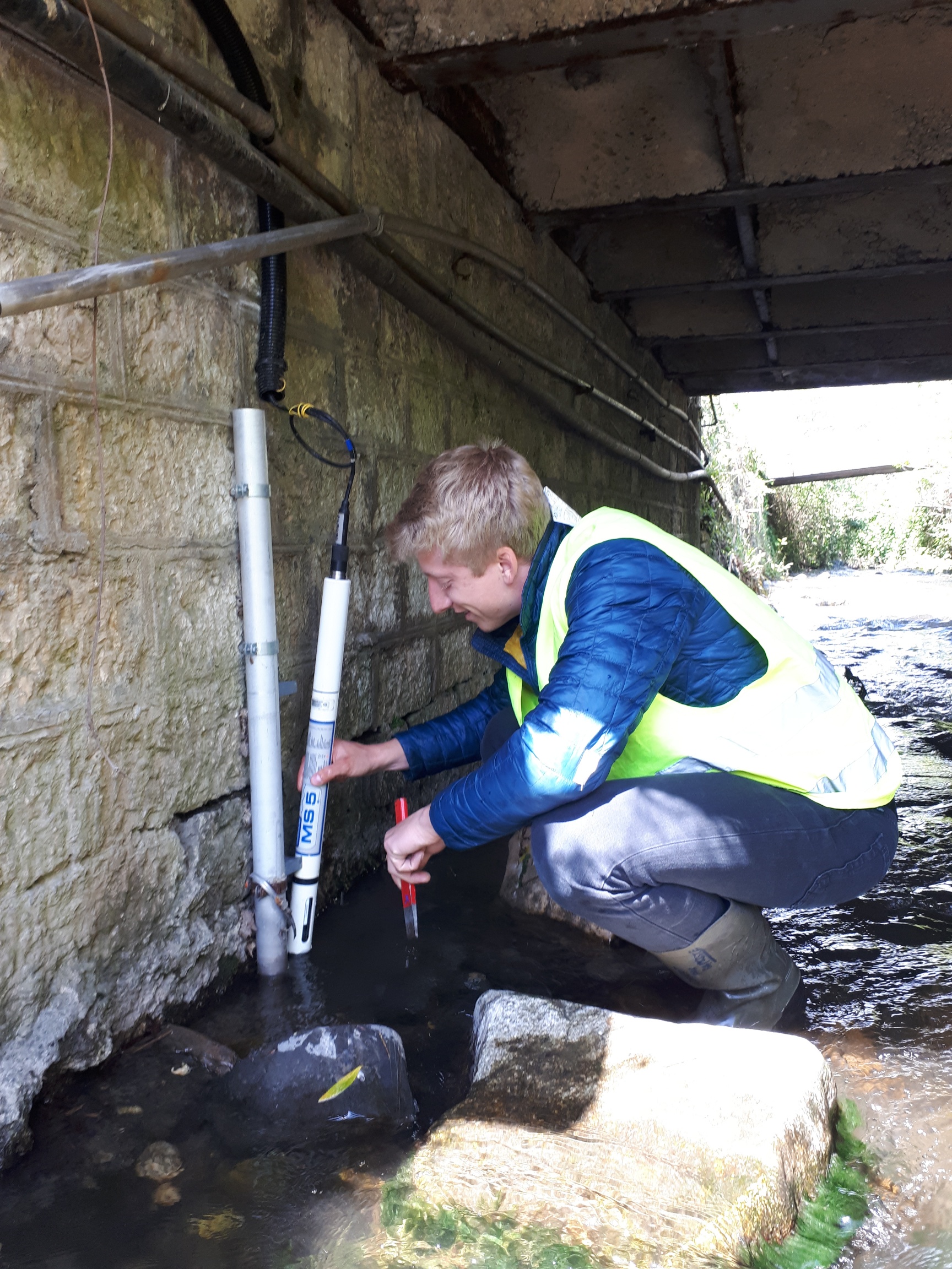 Installation d'une sonde multiparamètres