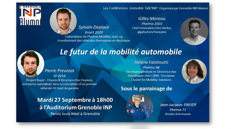 Conférence Grenoble Talk'INP "Le futur de la mobilité automobile